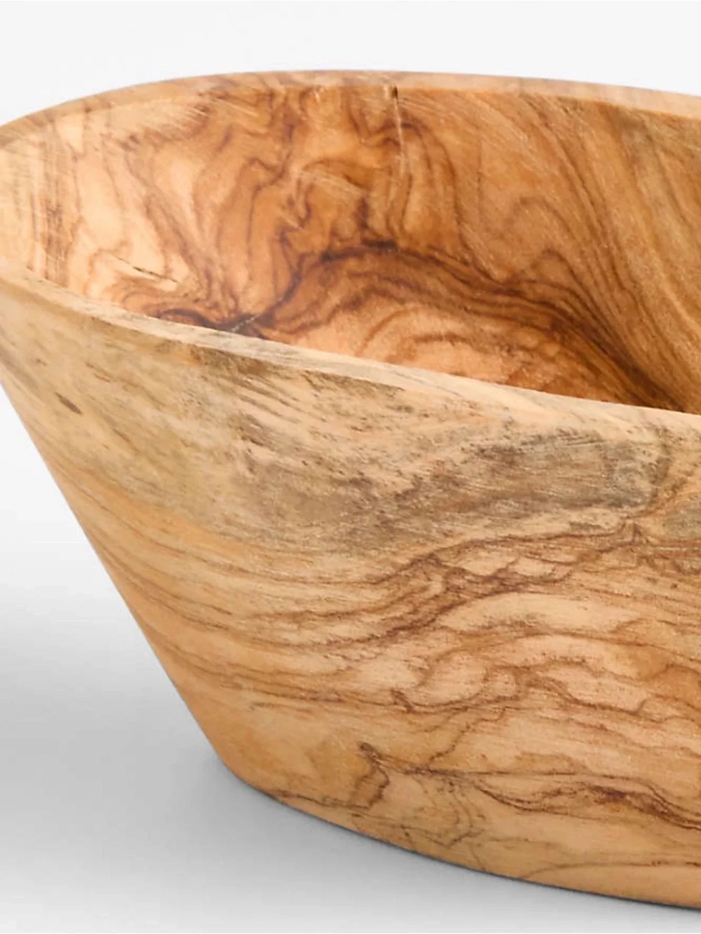 Crate & Barrel Olivewood Mini Nibble Bowls ~ Set Of 4